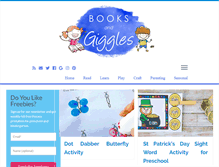 Tablet Screenshot of booksandgiggles.com